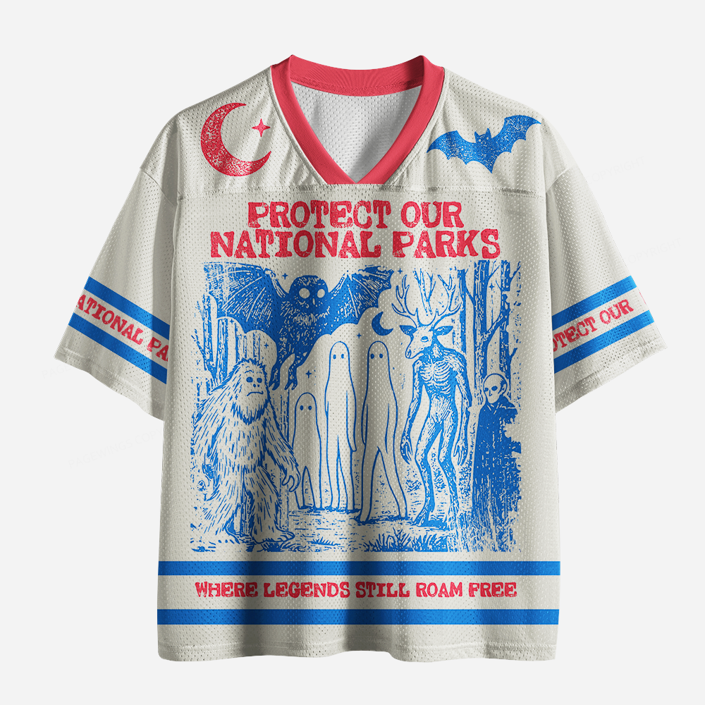 Pagewings Protect Our National Parks Unisex Mesh Jersey