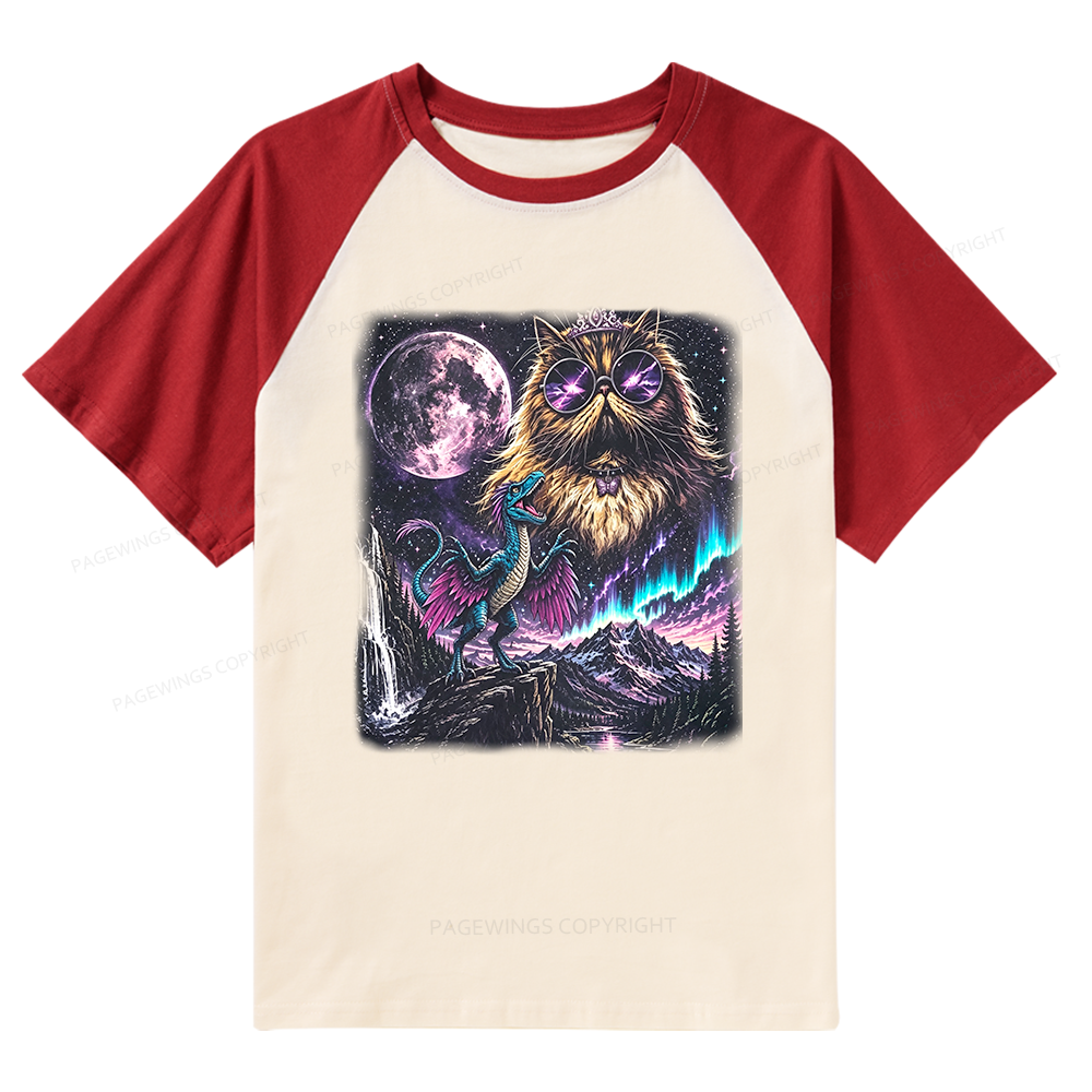 Pagewings Sci Fi Books Lover Raglan T-shirt