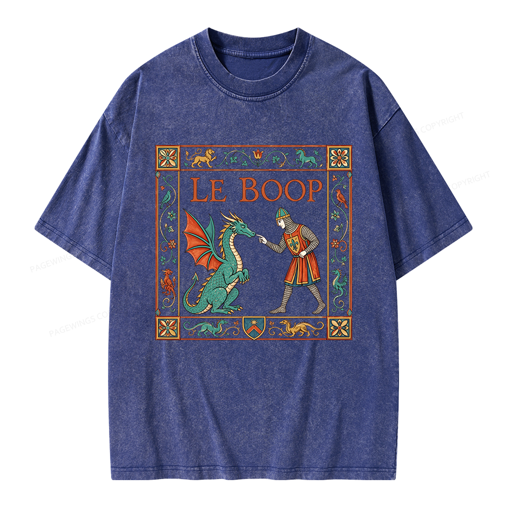 Pagewings Le Boop Unisex Washed T-shirt