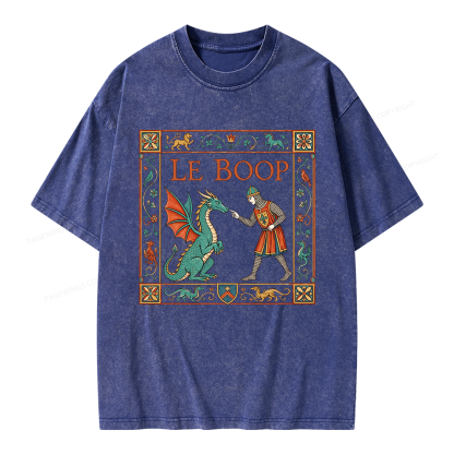 Pagewings Le Boop Unisex Washed T-shirt