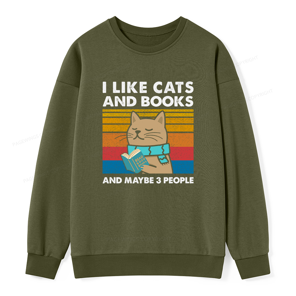 Pagewings Like Book And Maybe 3 People Unisex Classic Sweatshirt