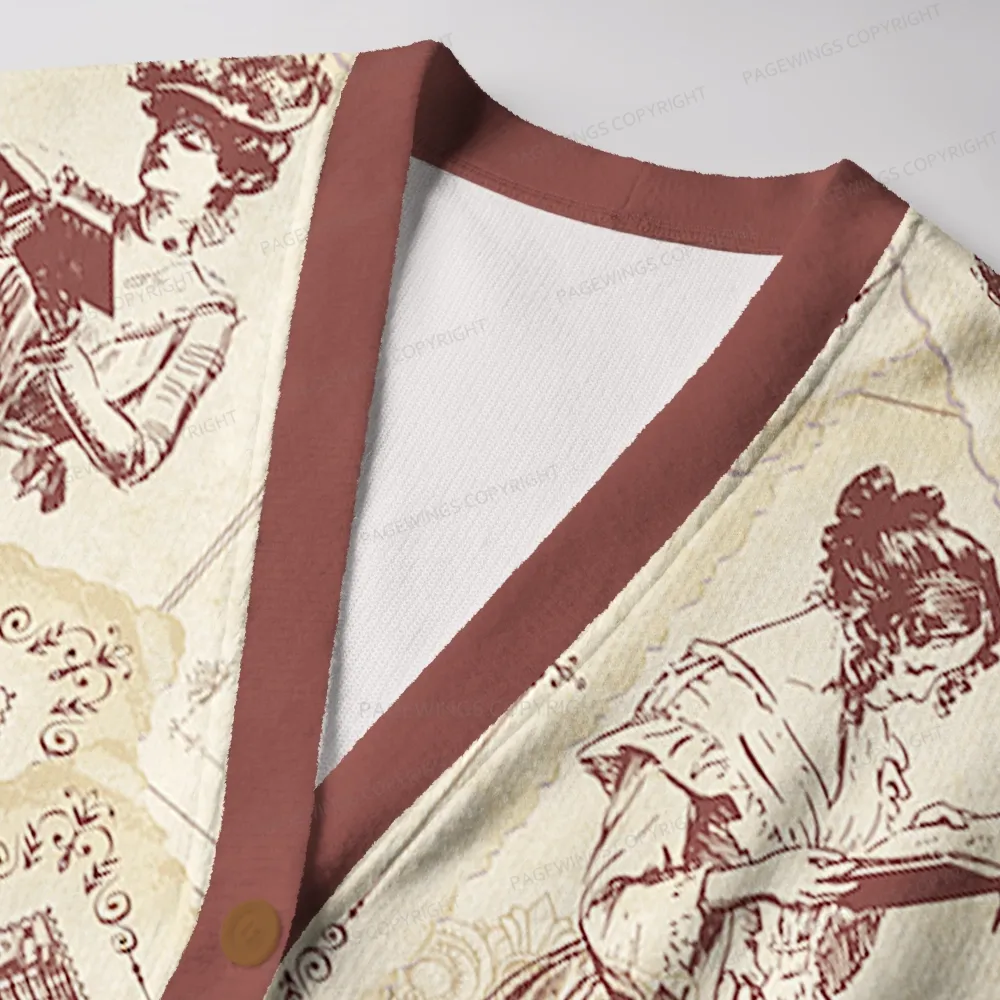 Pagewings Literature Unisex Ugly Cardigan Sweaters