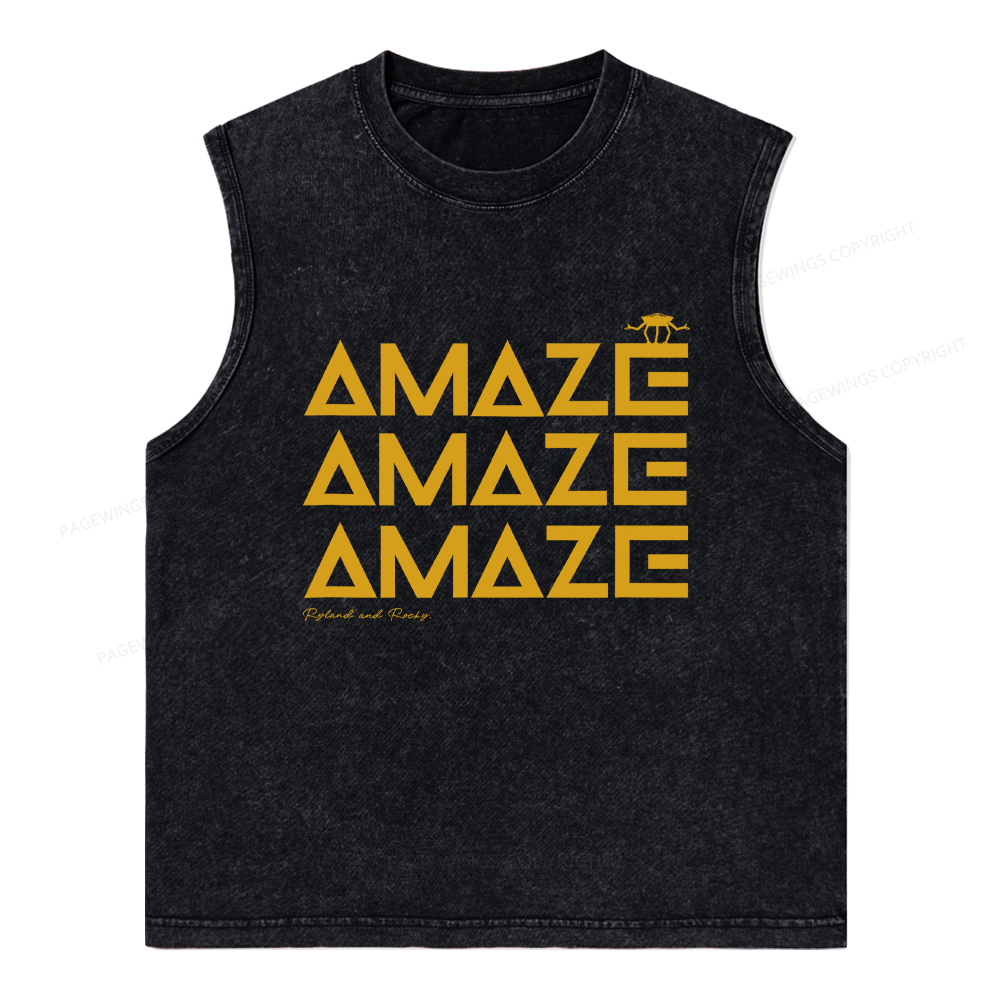 Pagewings Amaze Unisex Washed Tank Top