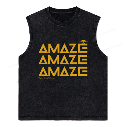 Pagewings Amaze Unisex Washed Tank Top
