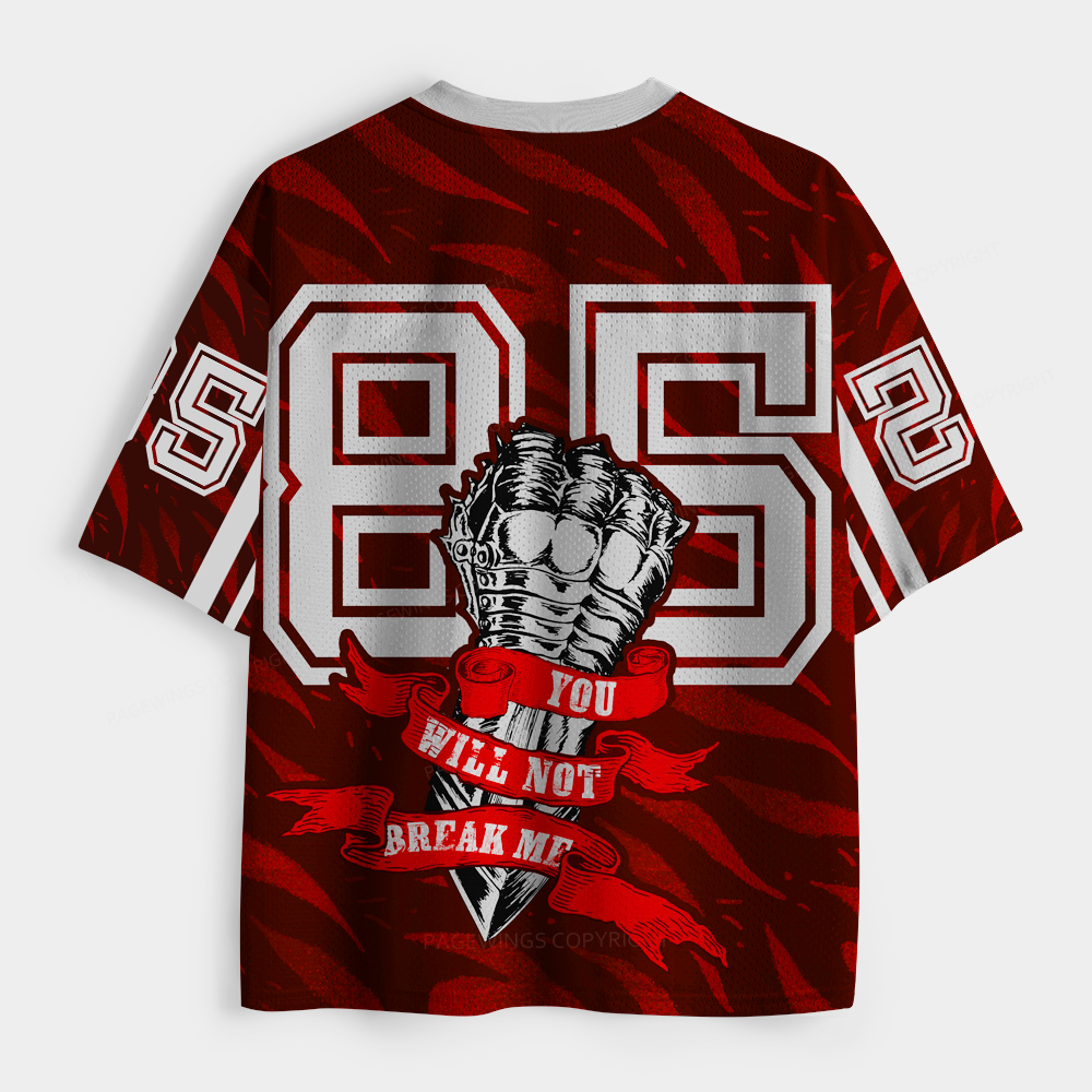 Pagewings You Will Not Break Me Unisex Mesh Jersey