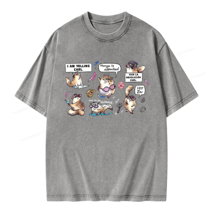 Pagewings Sci Fi Bookish Unisex Washed T-shirt