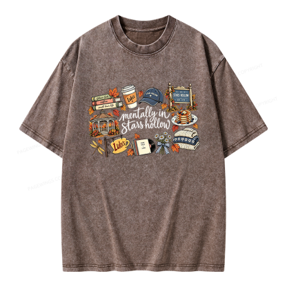 Pagewings Stars Hollow Unisex Washed T-shirt