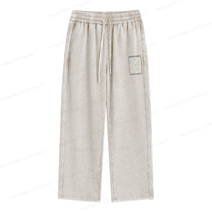 Pagewings Trans Rights Are Human Rights Unisex Washed Sweatpants