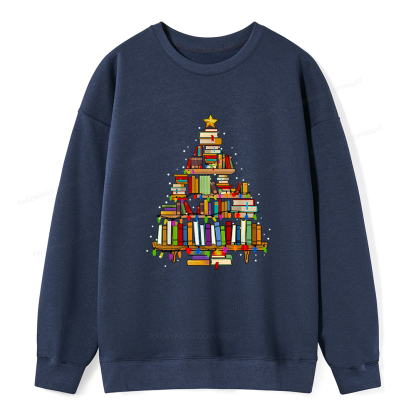 Pagewings Christmas Books Tree Unisex Classic Sweatshirt