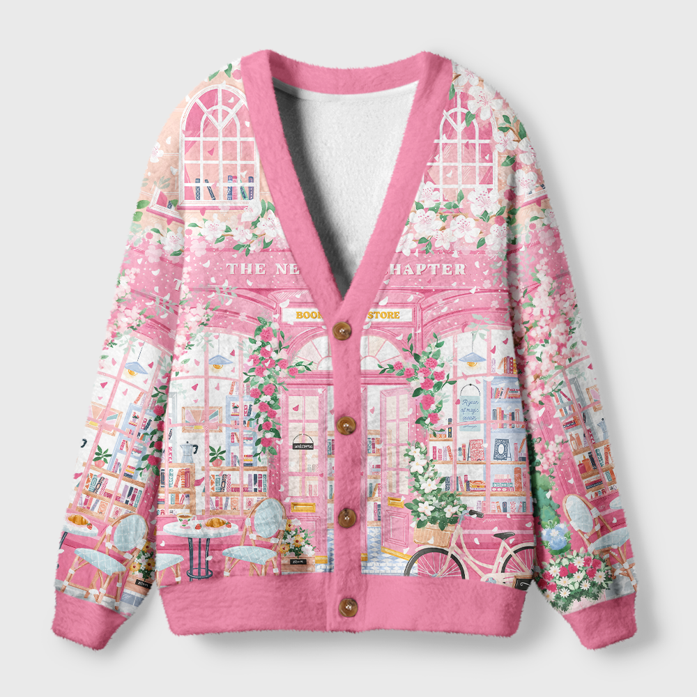 Pagewings Bookstore Light Knit Unisex Cardigan Sweaters