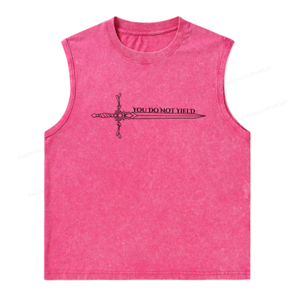 Pagewings You Do Not Yield Unisex Washed Tank Top