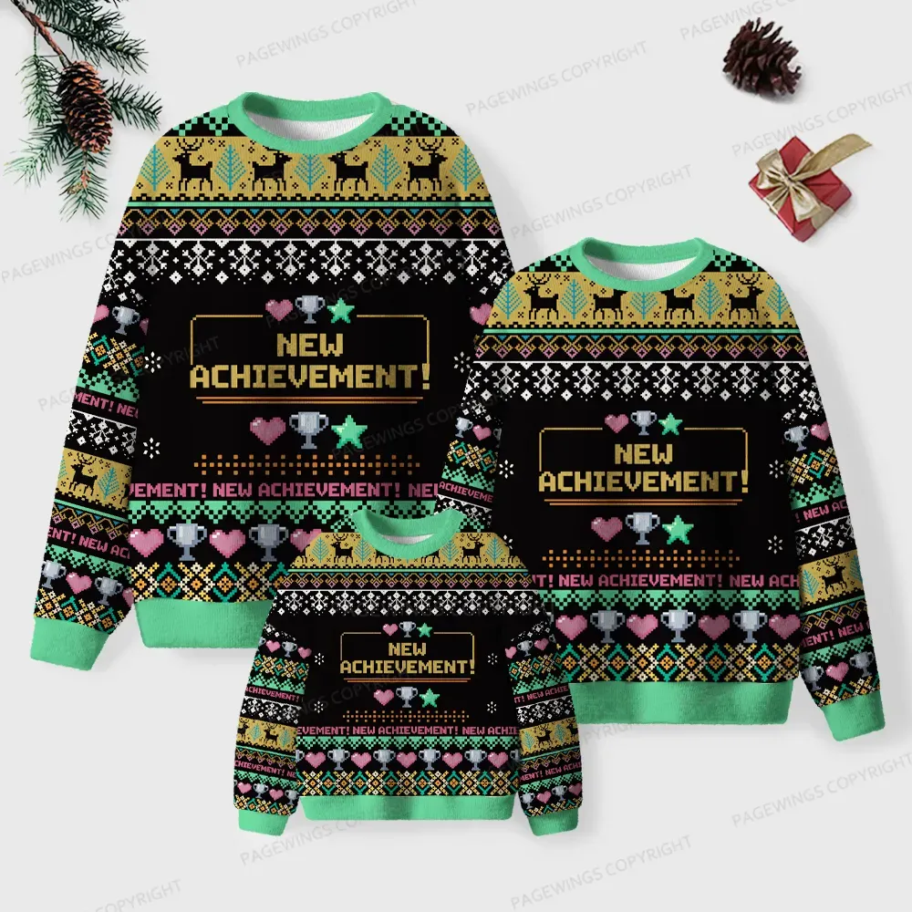 Pagewings New Achievement Unisex Ugly Knit Sweatshirt