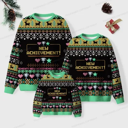 Pagewings New Achievement Unisex Ugly Knit Sweatshirt