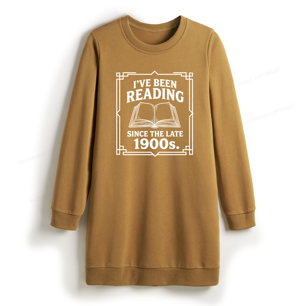 Pagewings I’ve Been Reading Since The Late 1900s Sweatshirt Dress