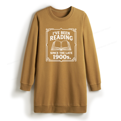 Pagewings I’ve Been Reading Since The Late 1900s Sweatshirt Dress