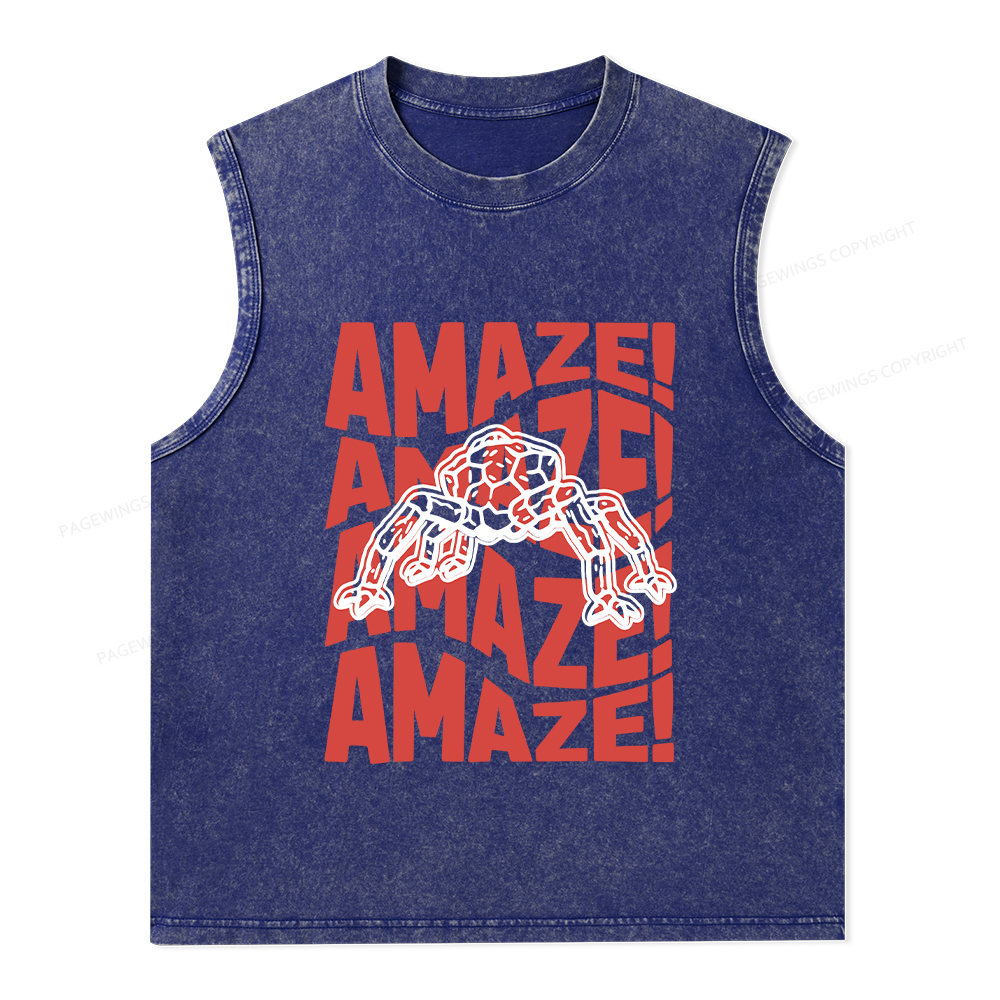 Pagewings Amaze Space Unisex Washed Tank Top