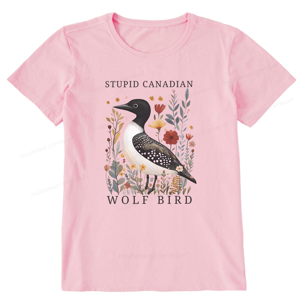 Pagewings Stupid Canadian Wolf Bird Unisex Classic T-shirt