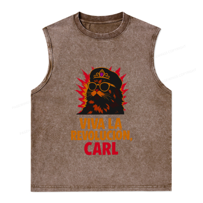 Pagewings Viva La Revolucion Unisex Washed Tank Top