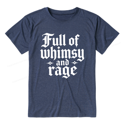 Pagewings Full of Whimsy and Rage Unisex Heather T-Shirt