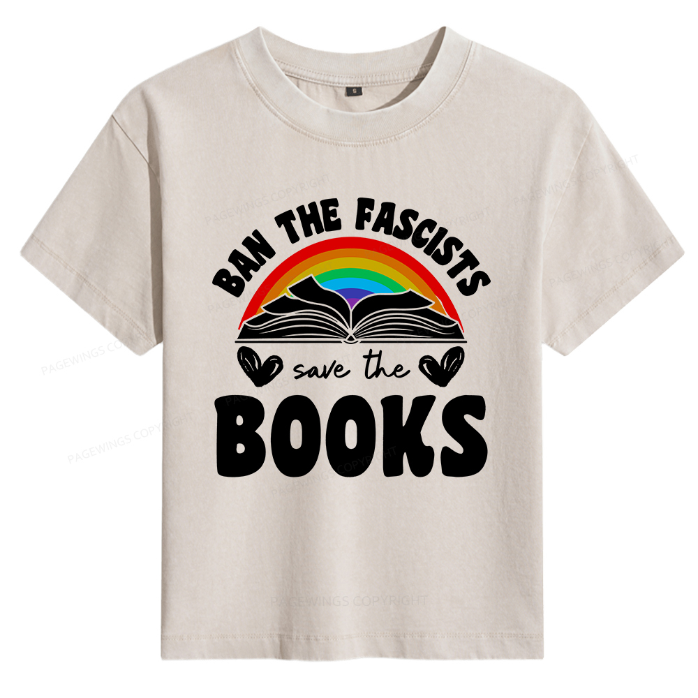 Pagewings Banned Books Women's Washed T-shirt