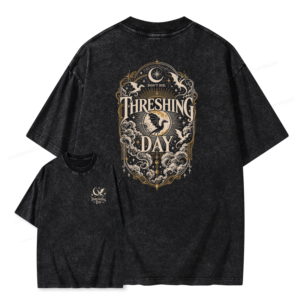 Pagewings Fantasy Book Lover Unisex Washed T-shirt