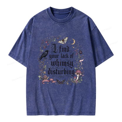 Pagewings Lack of Whimsy Unisex Washed T-shirt