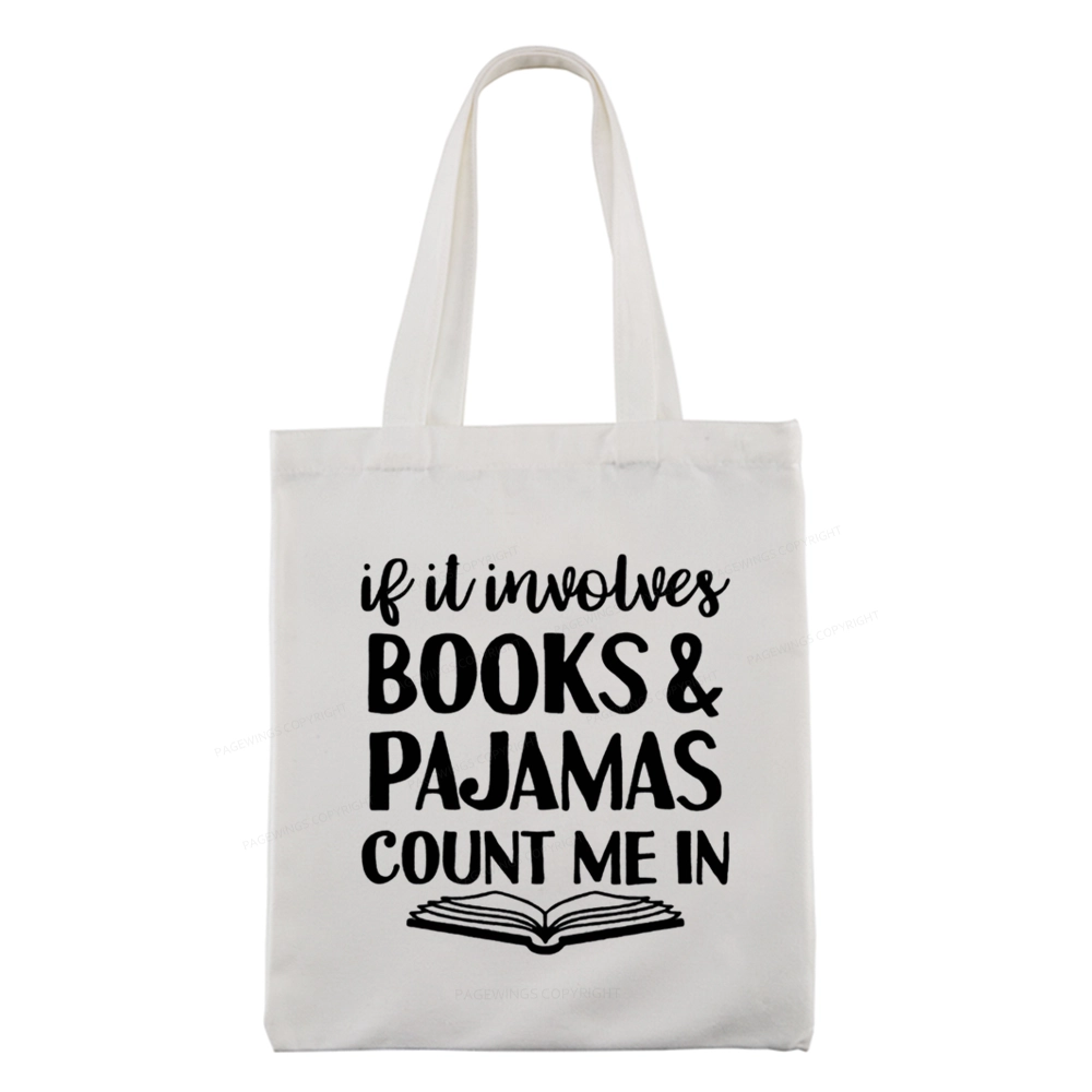 Pagewings Books And Pajamas Tote Bag
