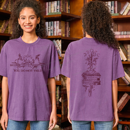 Pagewings You Do Not Yield Unisex Washed T-shirt