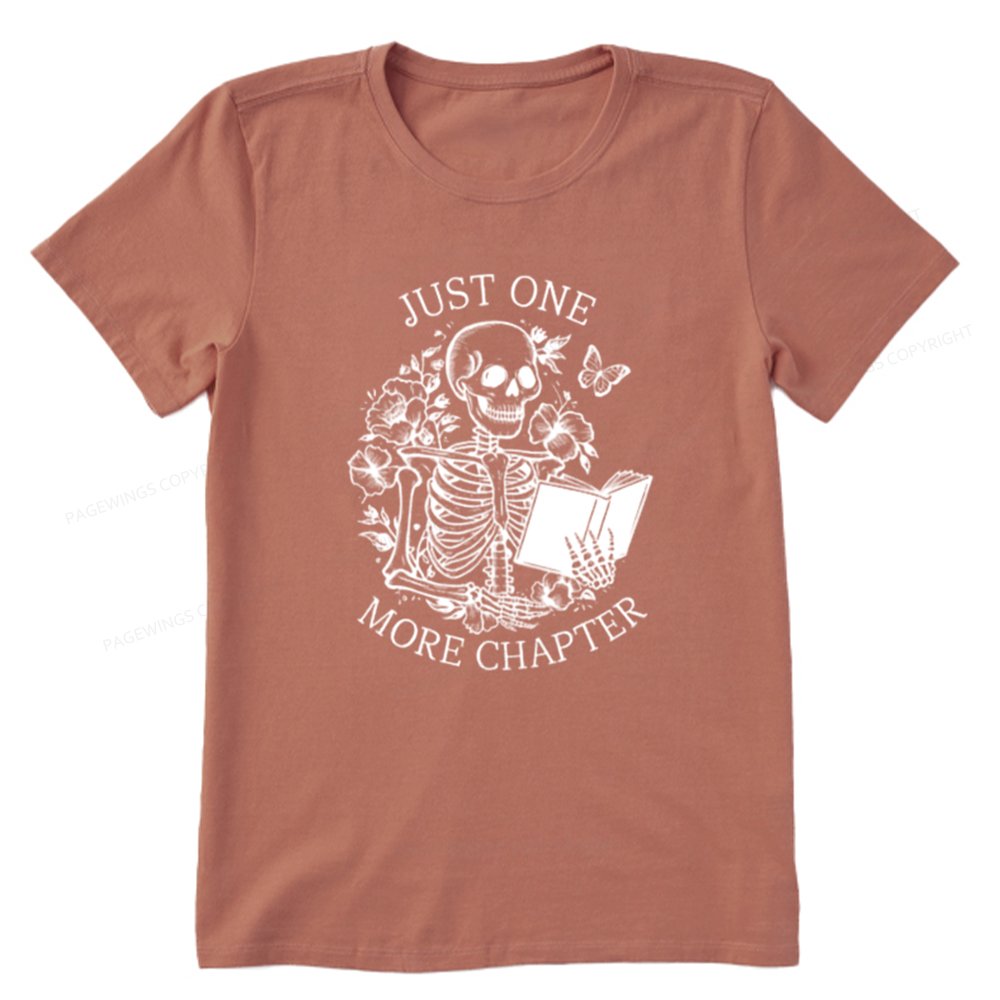 Pagewings One More Chapter Skeleton Unisex Tee Unisex Classic T-shirt