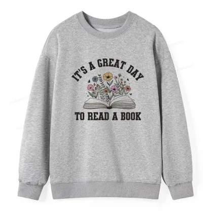 Pagewings It's Great Day to Read a Book Unisex Classic Sweatshirt