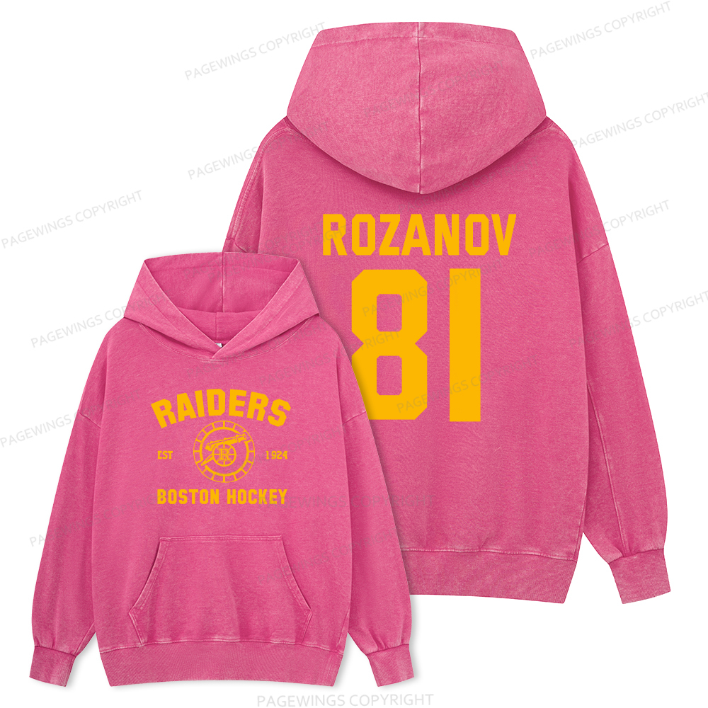 Pagewings Romance Novel Lover Unisex Washed Hoodie