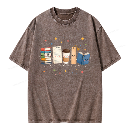 Pagewings Librarian Unisex Washed T-shirt