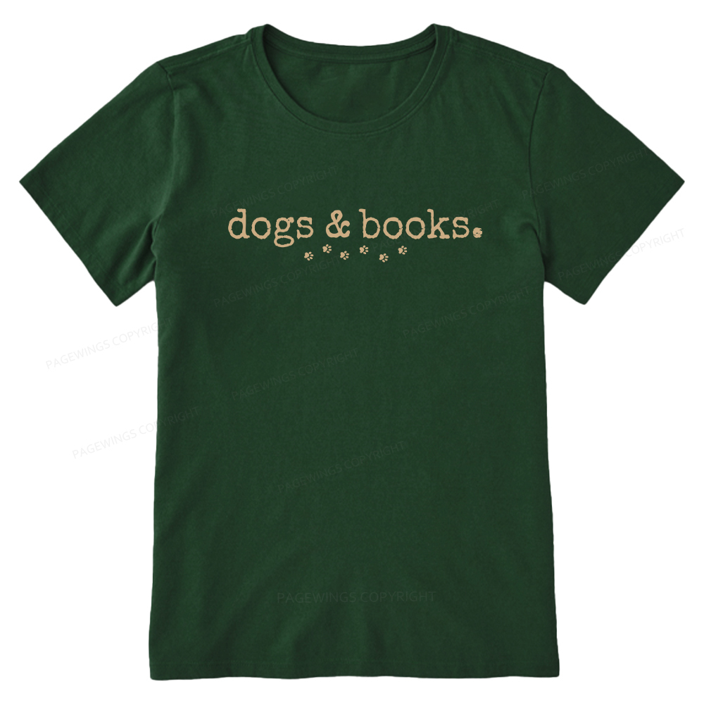 Pagewings Dogs & Books Unisex Classic T-shirt