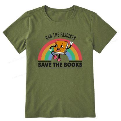 Pagewings Ban The Fascists Save The Books Shirt Unisex Classic T-shirt
