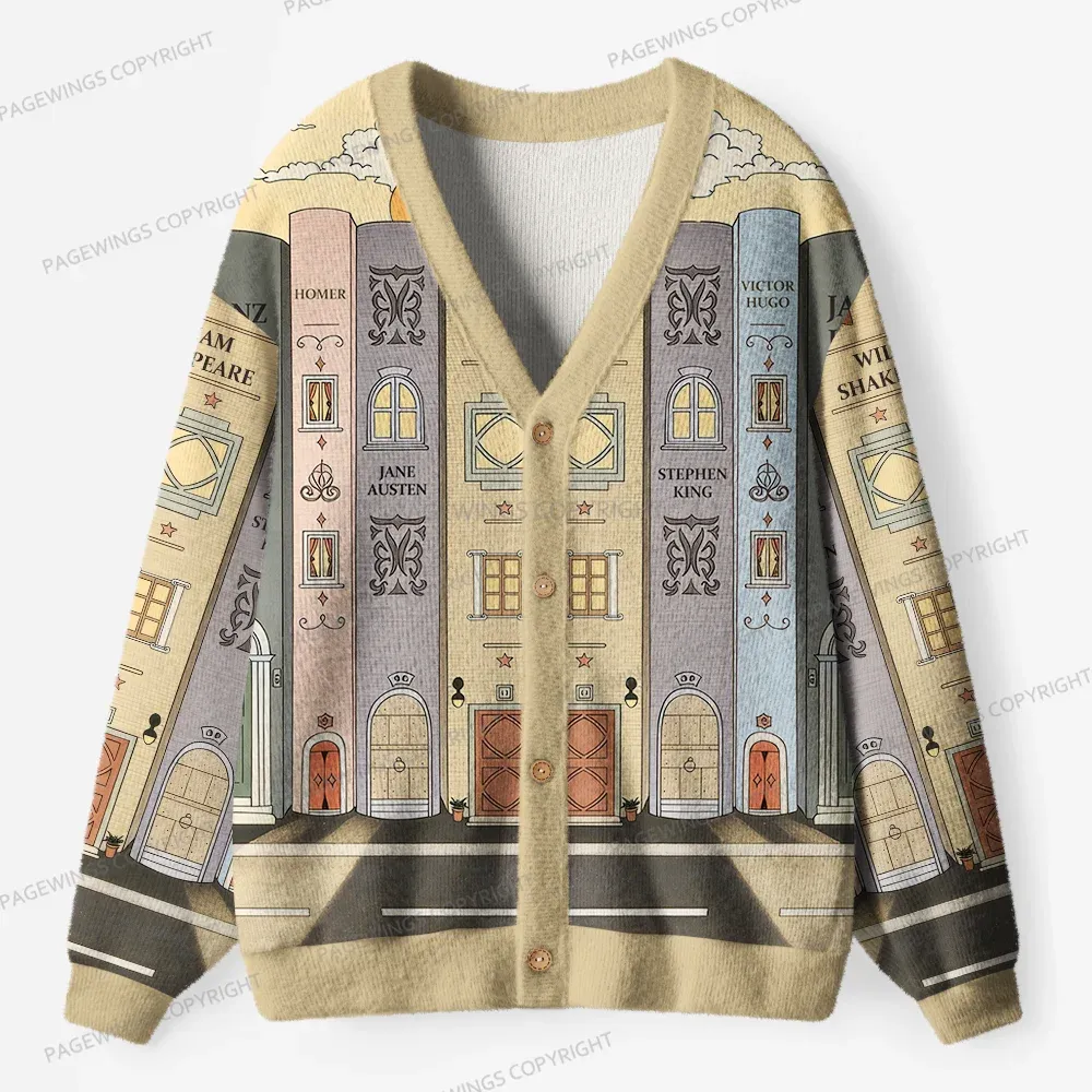 Pagewings Literary Women Unisex Ugly Cardigan Sweaters