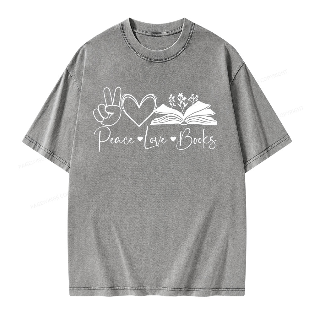Pagewings Lucky Book Unisex Washed T-shirt