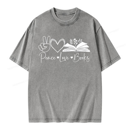 Pagewings Lucky Book Unisex Washed T-shirt