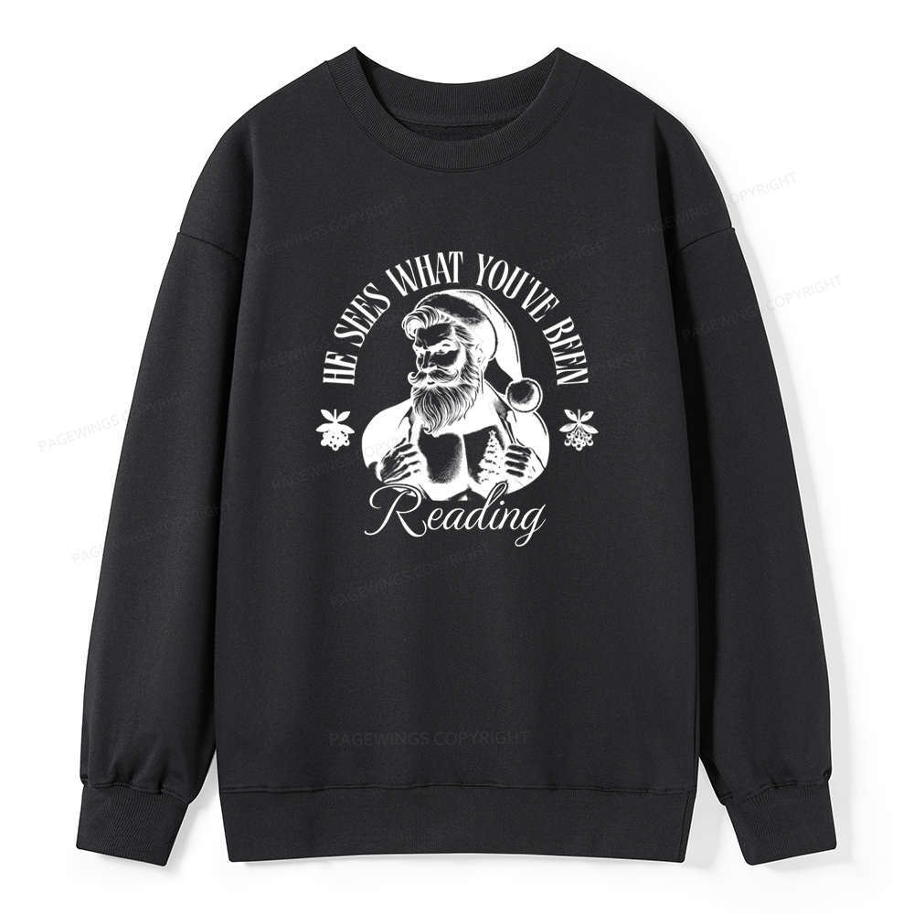 Pagewings He Sees What You've Been Reading Unisex Classic Sweatshirt