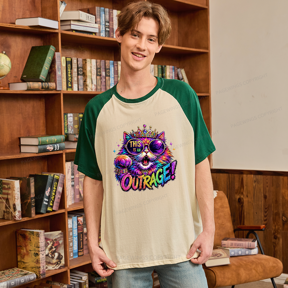 Pagewings Sci-Fi Book Lover Raglan T-shirt