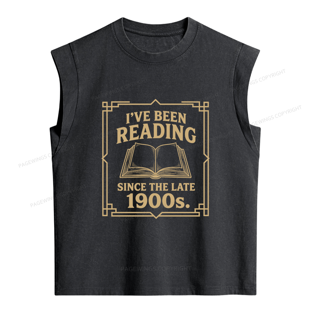 Pagewings I’ve Been Reading Since The Late 1900s Women's Washed Tank Top