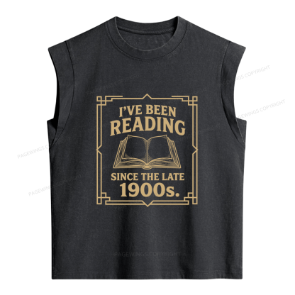 Pagewings I’ve Been Reading Since The Late 1900s Women's Washed Tank Top