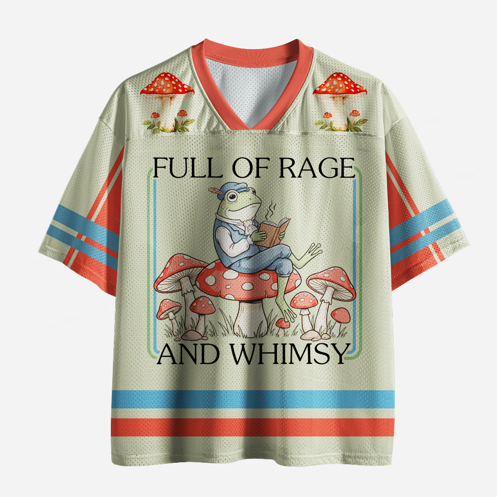 Pagewings Full Of Rage And Whimsy Unisex Mesh Jersey