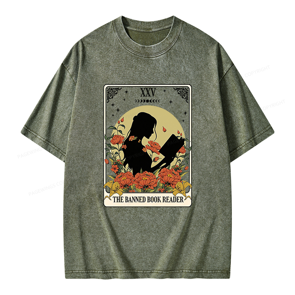 Pagewings The Banned Book Unisex Washed T-shirt