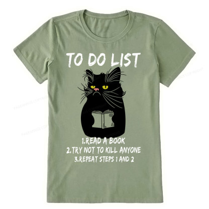 Pagewings Black Cat To Do List  Unisex Classic T-shirt
