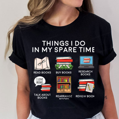Pagewings Books Reading In My Spare Time Unisex Classic T-shirt