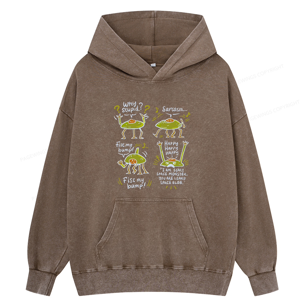 Pagewings Rocky Amaze Book lover Unisex Washed Hoodie