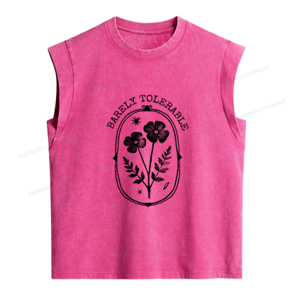 Pagewings Vintage Floral Women's Washed Tank Top