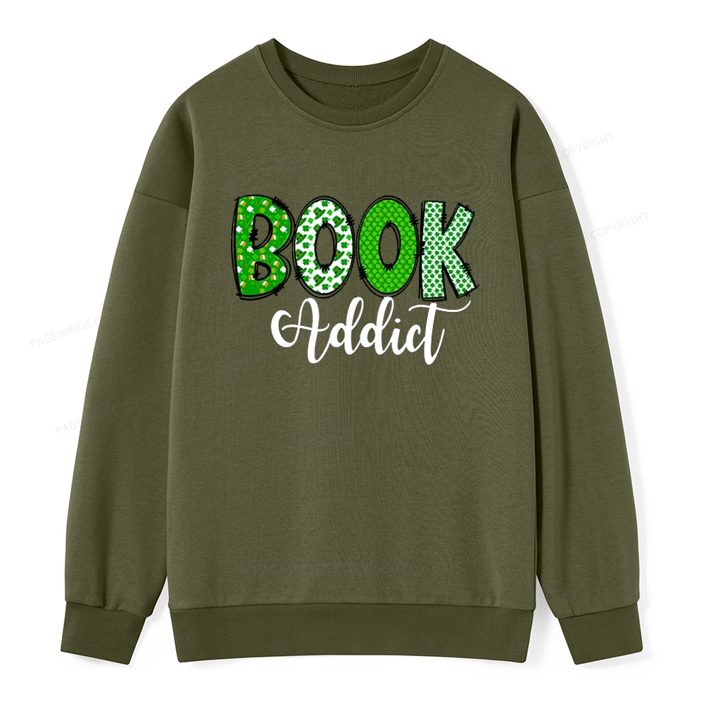 Pagewingsread t Patrick's Day Gift for bookworm,Book Lovers Unisex Classic Sweatshirt