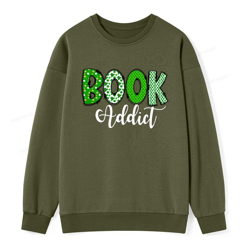 Pagewingsread t Patrick's Day Gift for bookworm,Book Lovers Unisex Classic Sweatshirt