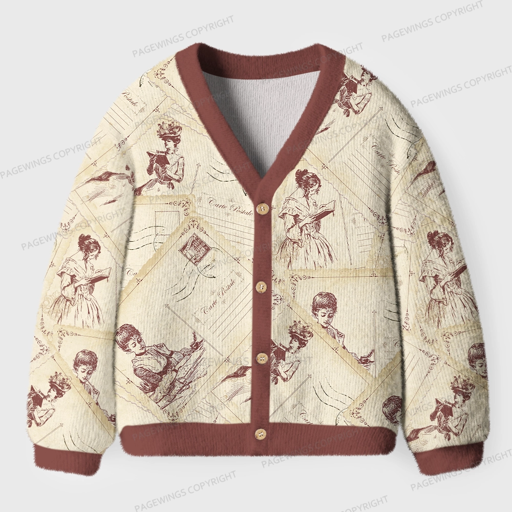 Pagewings Literature Unisex Ugly Cardigan Sweaters